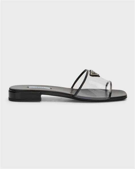 prada flat sandals sale|prada transparent sandals.